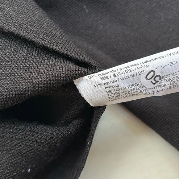 Zara Black Viscose Knit Cardigan with Padded Shoulders and Pearl Buttons - Picture 6 of 10